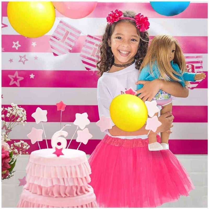METEMEI Girl Tutu Skirt for Little & Big Girls for Dance Party Costume 3 Layers Tulle Petticoat Fluffy Princess Ballet Dress Up - Image 3